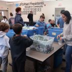 Volunteers Putting Together To Go Bags at Jewish Family Service of Atlantic & Cape May Counties